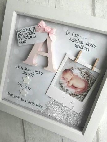 First Birthday store Shadow Box